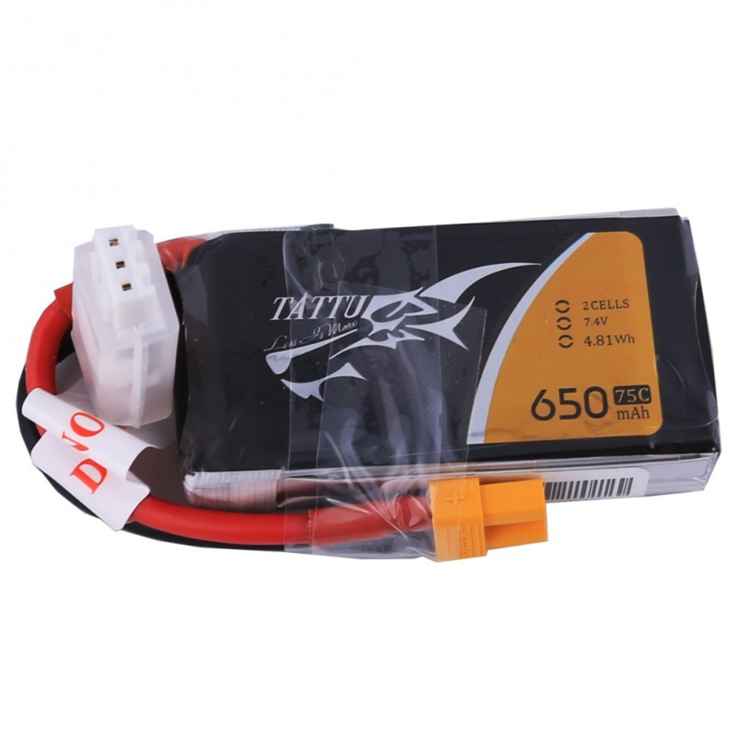Tattu 450mAh 3S1P 11.1V 75C Lipo Battery Pack with XT30