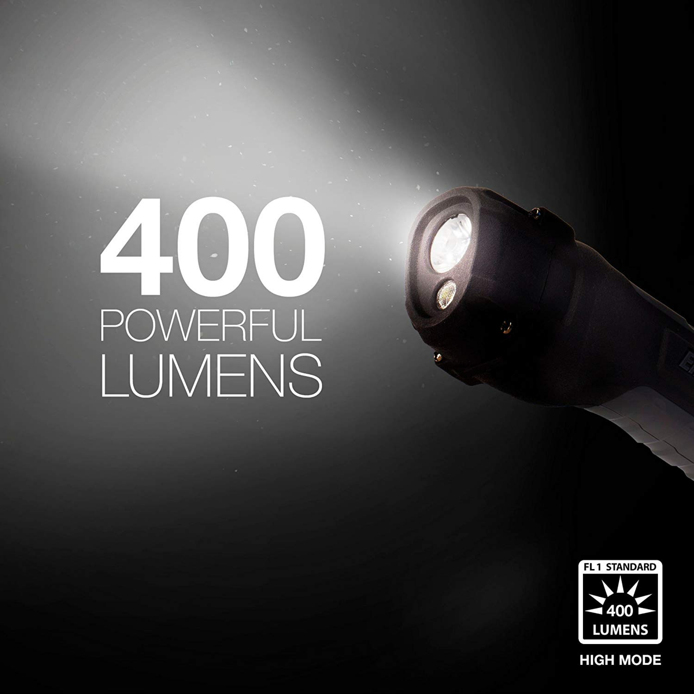 Hardcase Project Plus 4 AA LED Taschenlampe inkl. 4xAA 400 Lumen