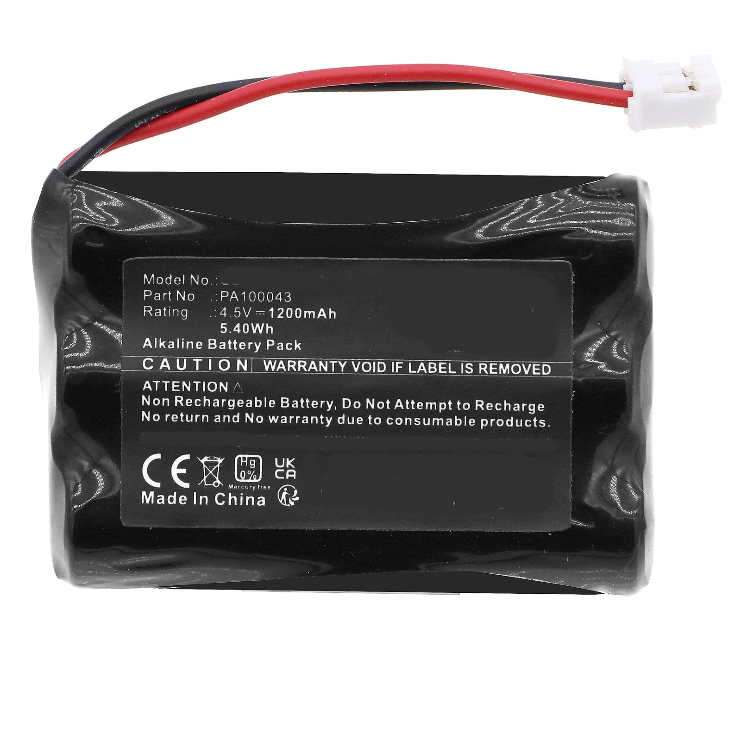 Infinio Alkaline 3S1P for Safe-O-Tronic LS Battery Series 38400200
