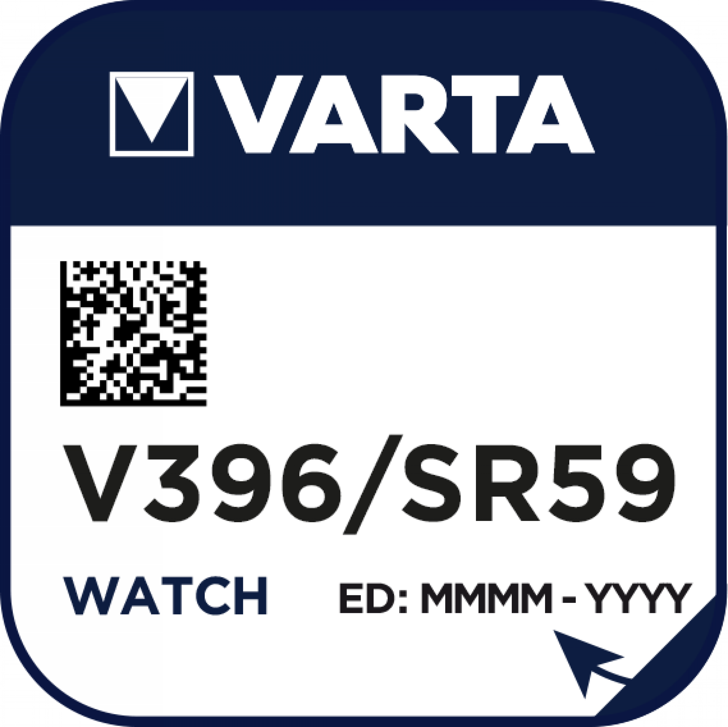 VARTA V396 Silberoxid Uhrenbatterie 1er Miniblister