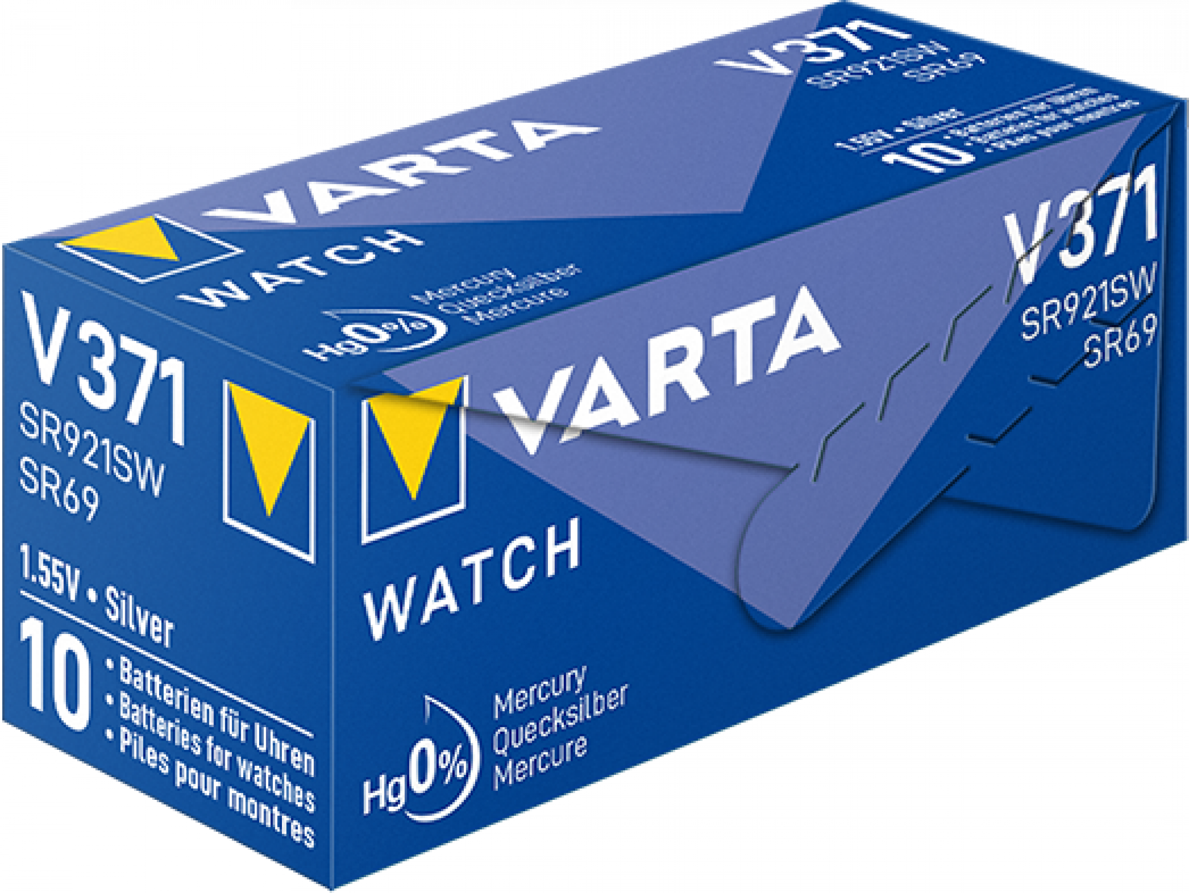 VARTA V371 Silberoxid Uhrenbatterie 1er Miniblister