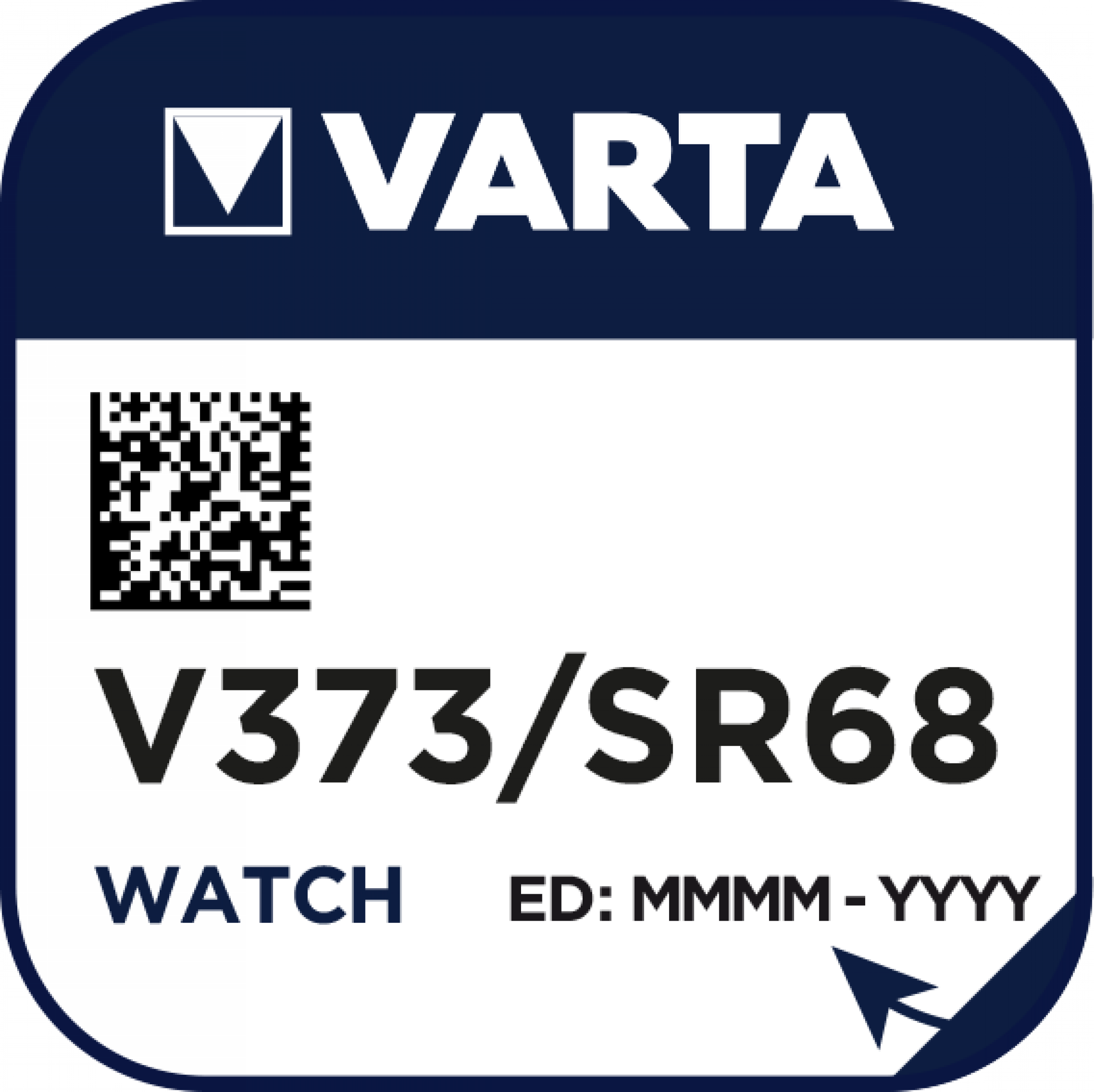 VARTA V373 Silberoxid Uhrenbatterie 1er Miniblister