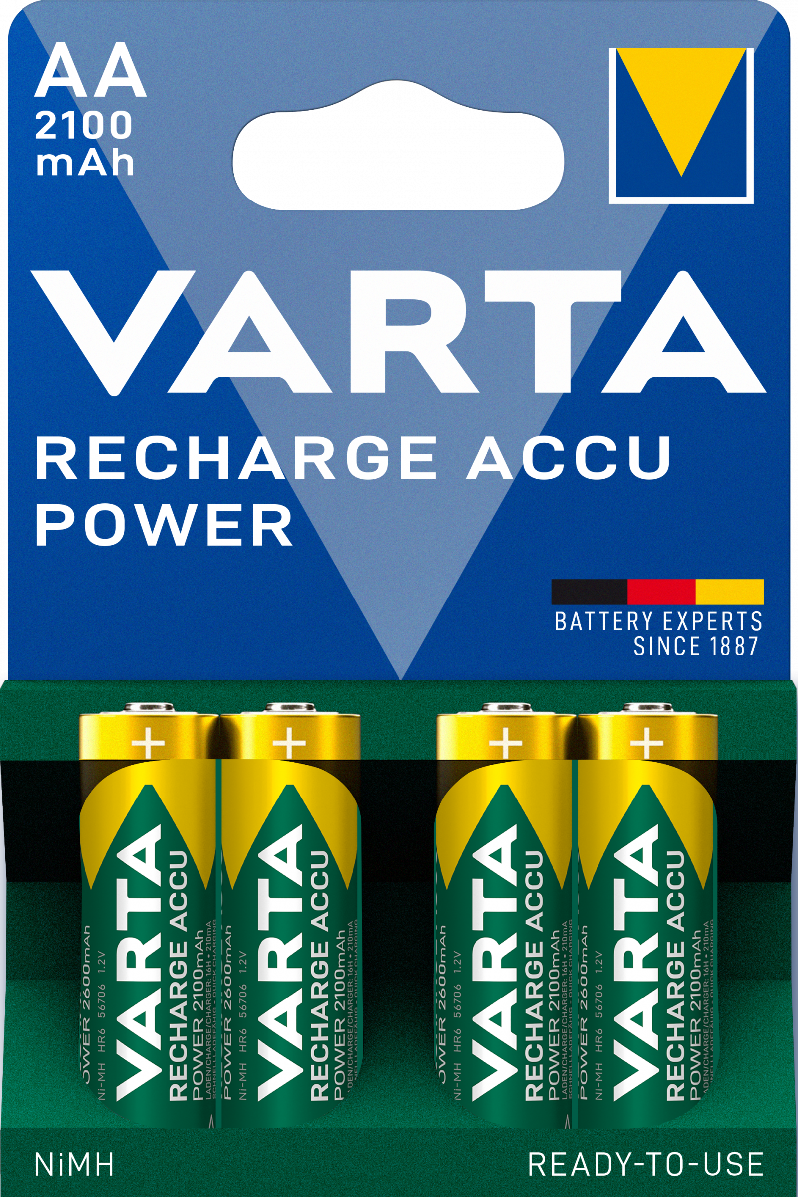Varta AA Ready to Use 2100 mAH  Blister 4