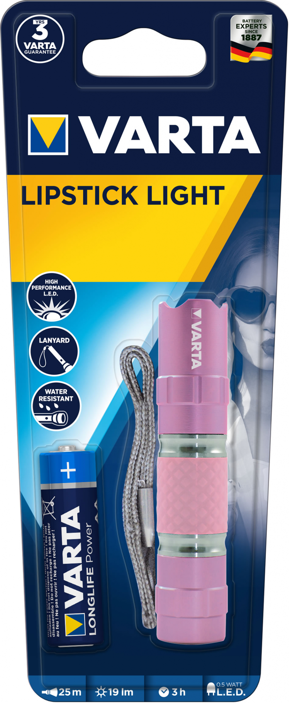 VOLTRONIC SHOP | Varta Light Lipstick Taschenlampe