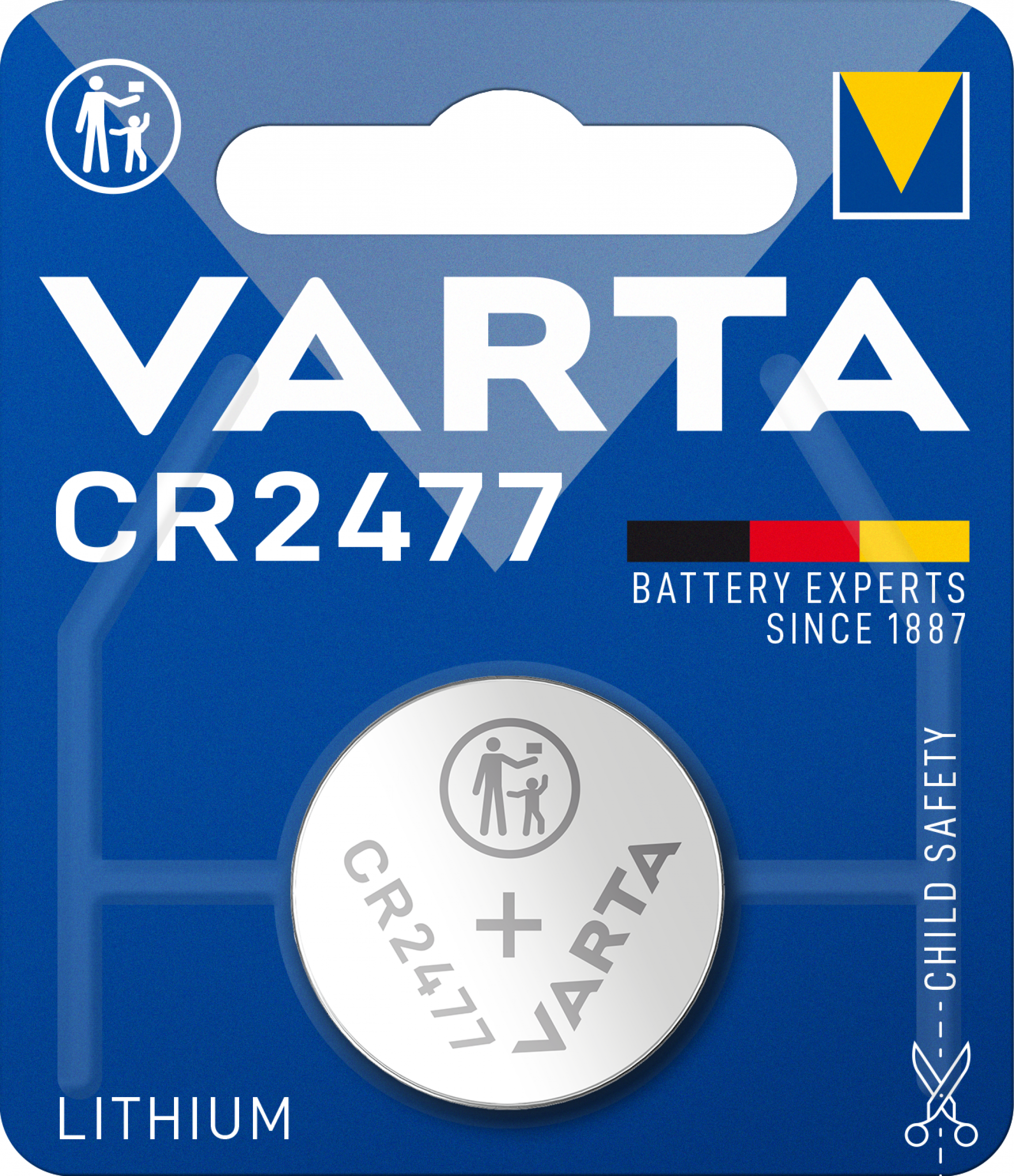 Varta Lithium Knopfzelle CR 2477 3V - 1er Blister