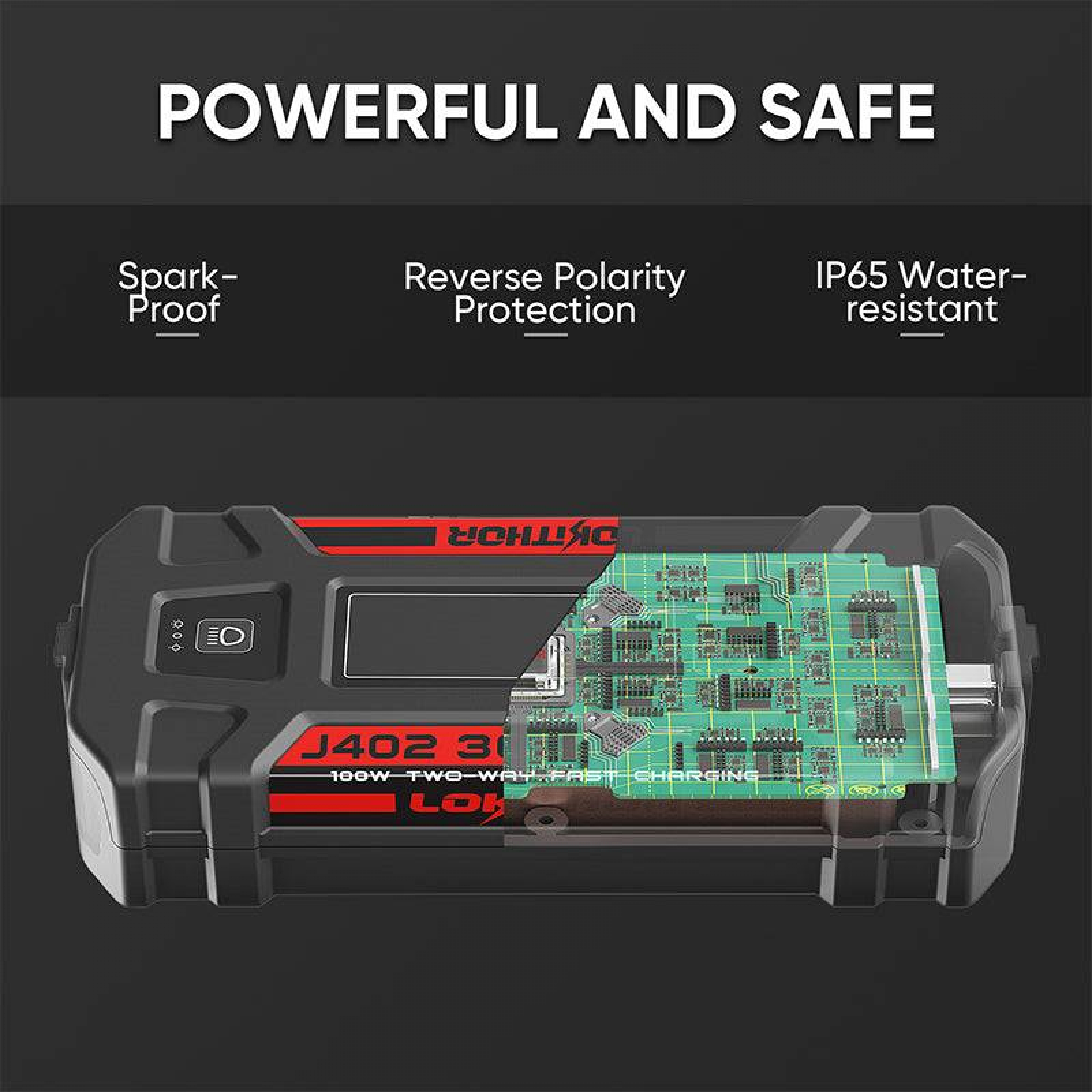 Lokithor J402 Jumpstarter 12V 3000A