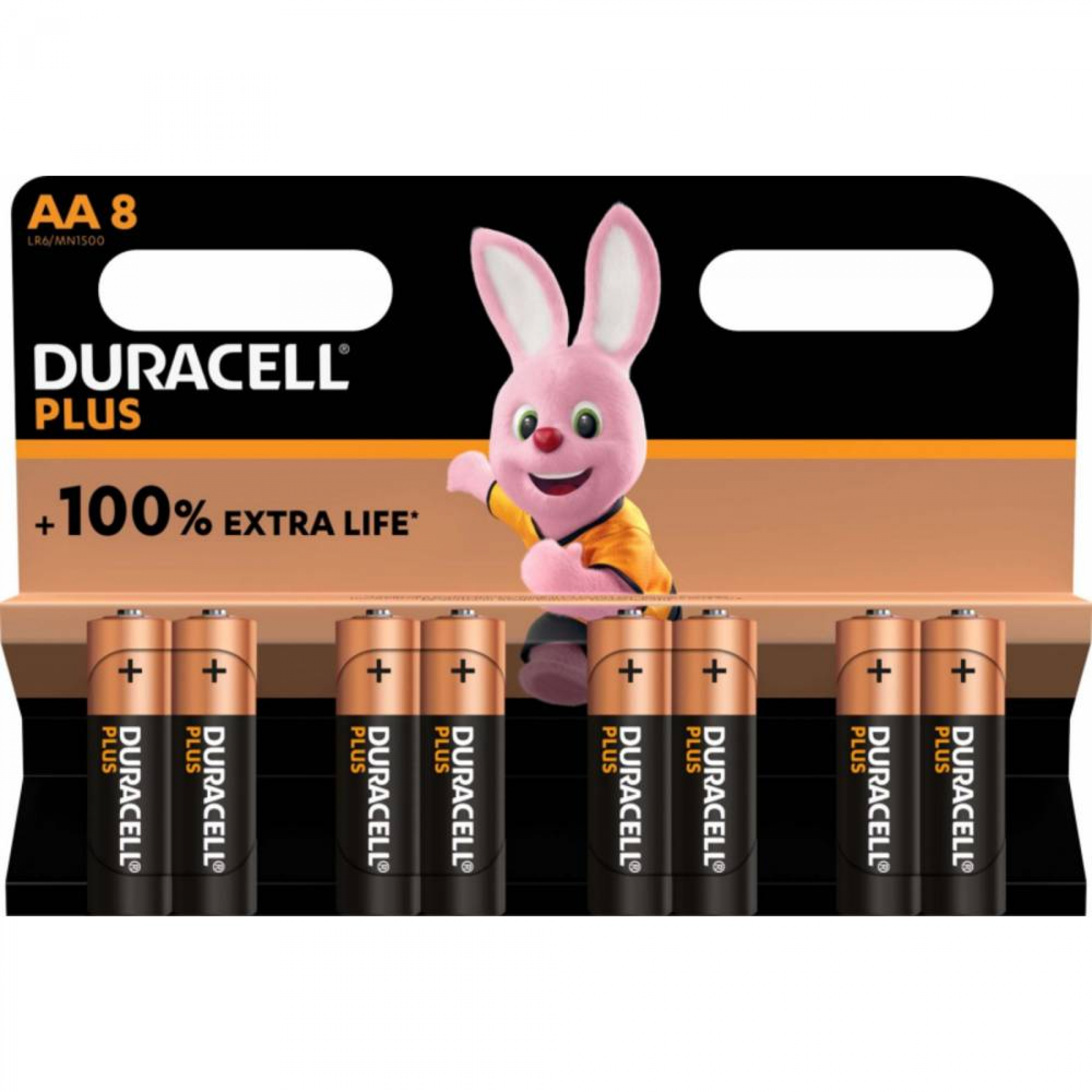 Duracell Plus LR6 AA Mignon MN1500 - Blister of 8
