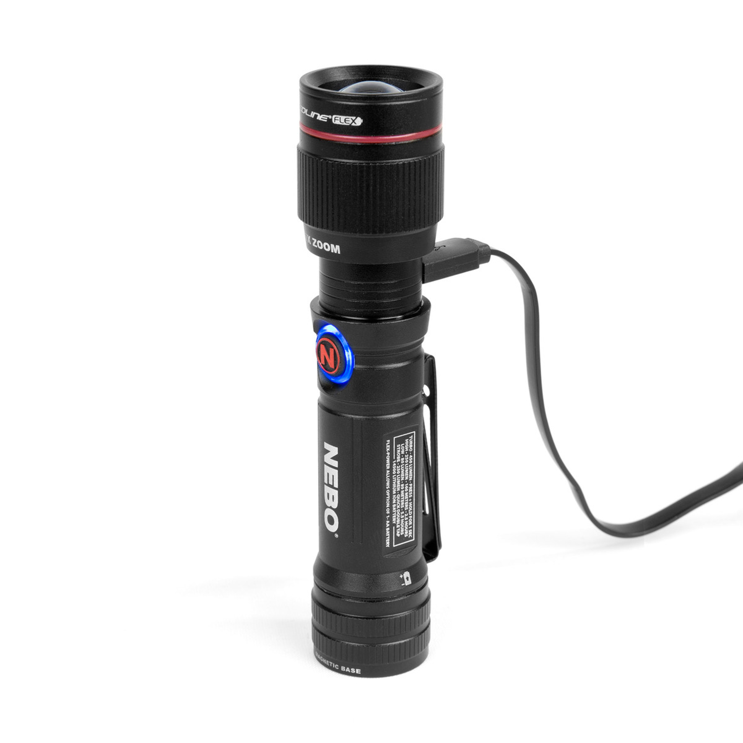 NEBO flashlight FLEX Redline 450 incl. 14500 battery
