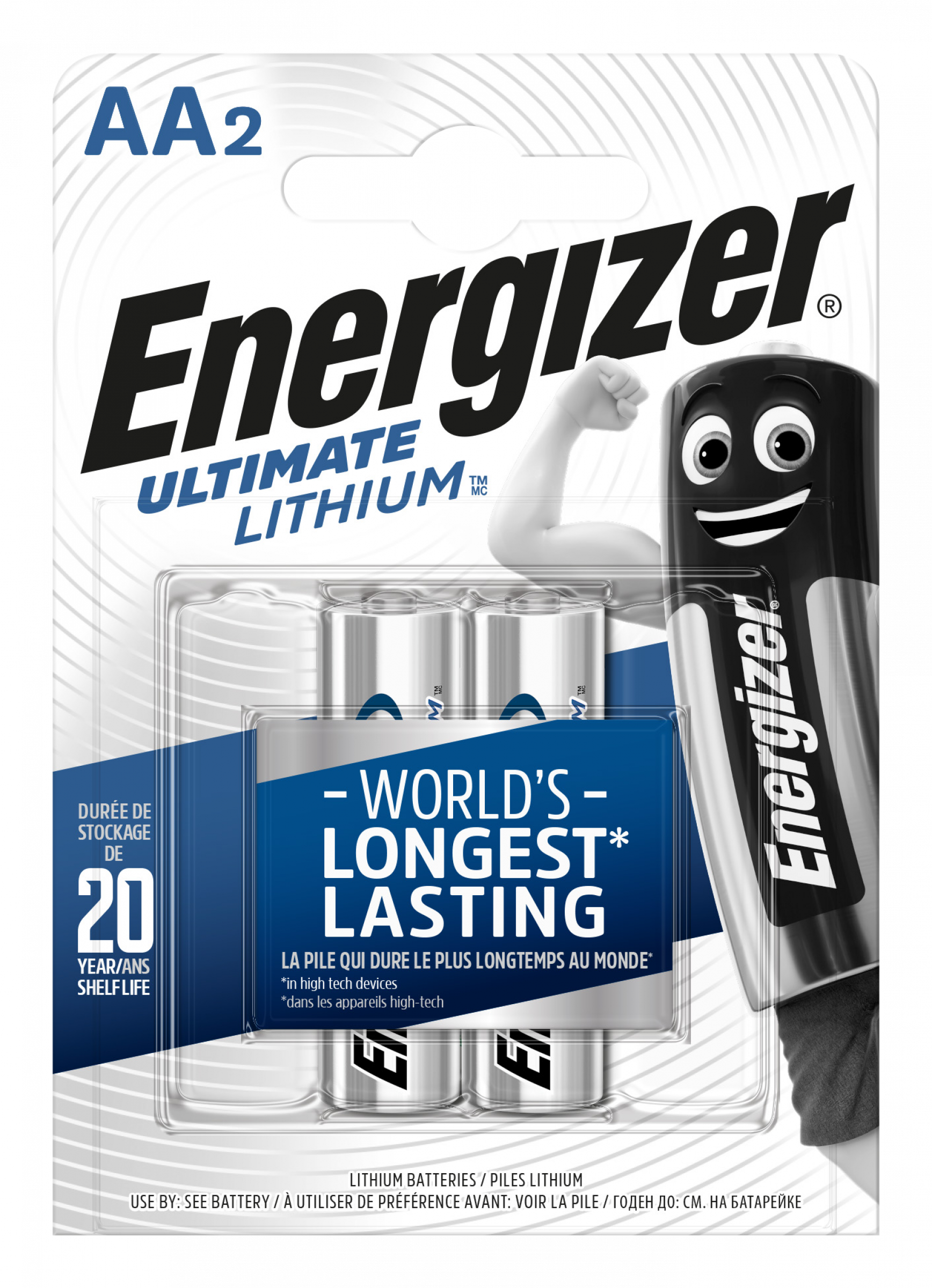 Energizer Ultimate Lithium L91 AA Mignon Pack 2