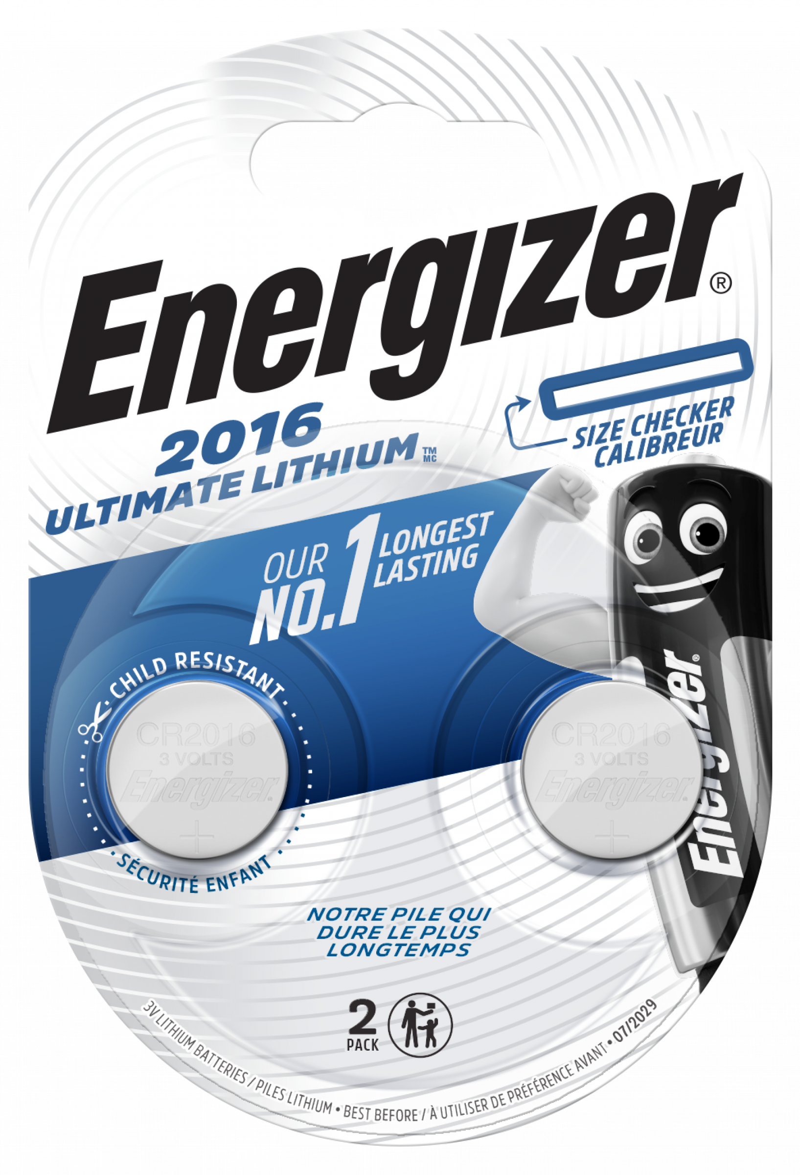 Energizer Ultimate Lithium CR 2016 3V Performance 2er Maxiblister