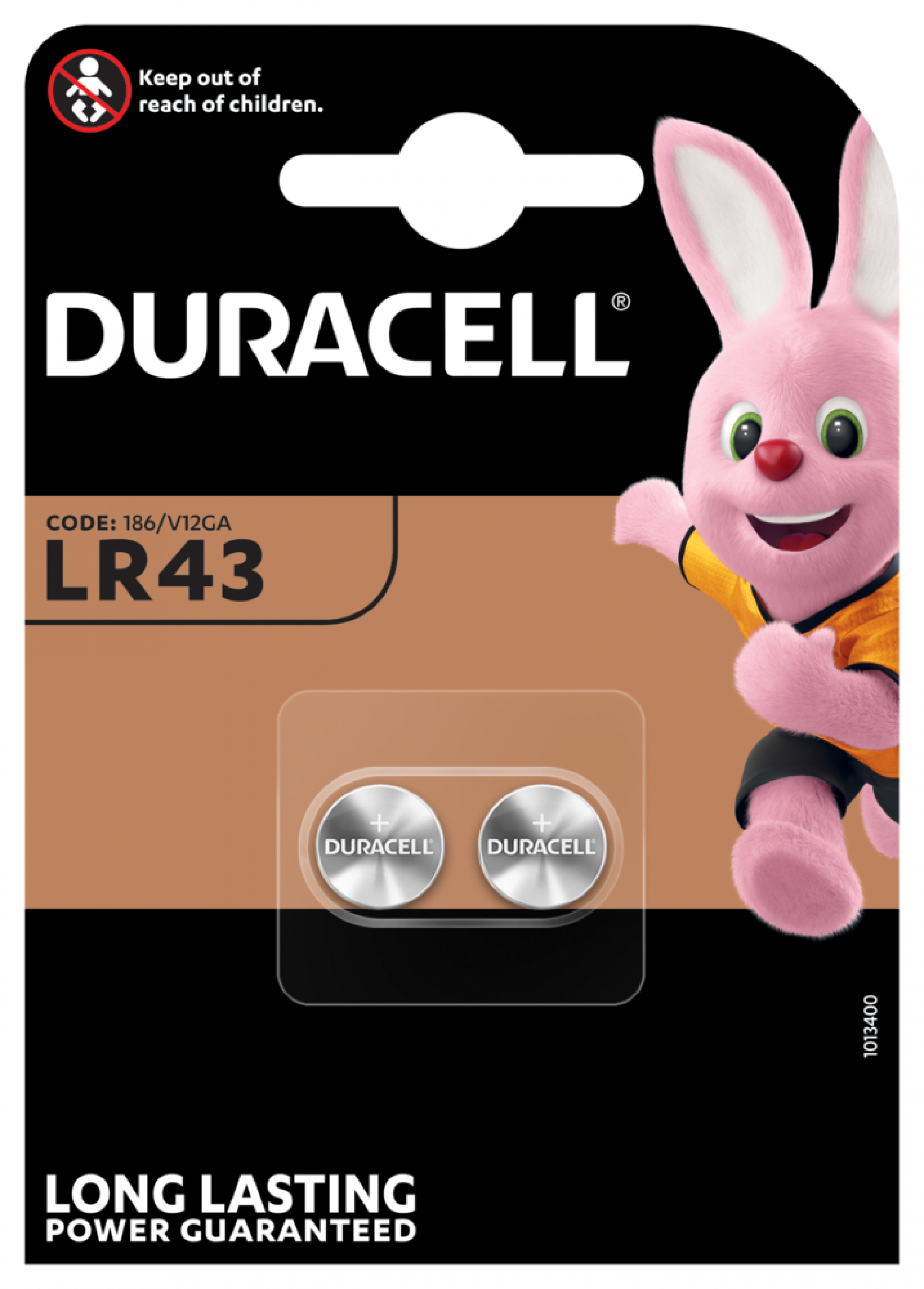 Duracell Alkaline 186-LR43-12GA 2er Blister