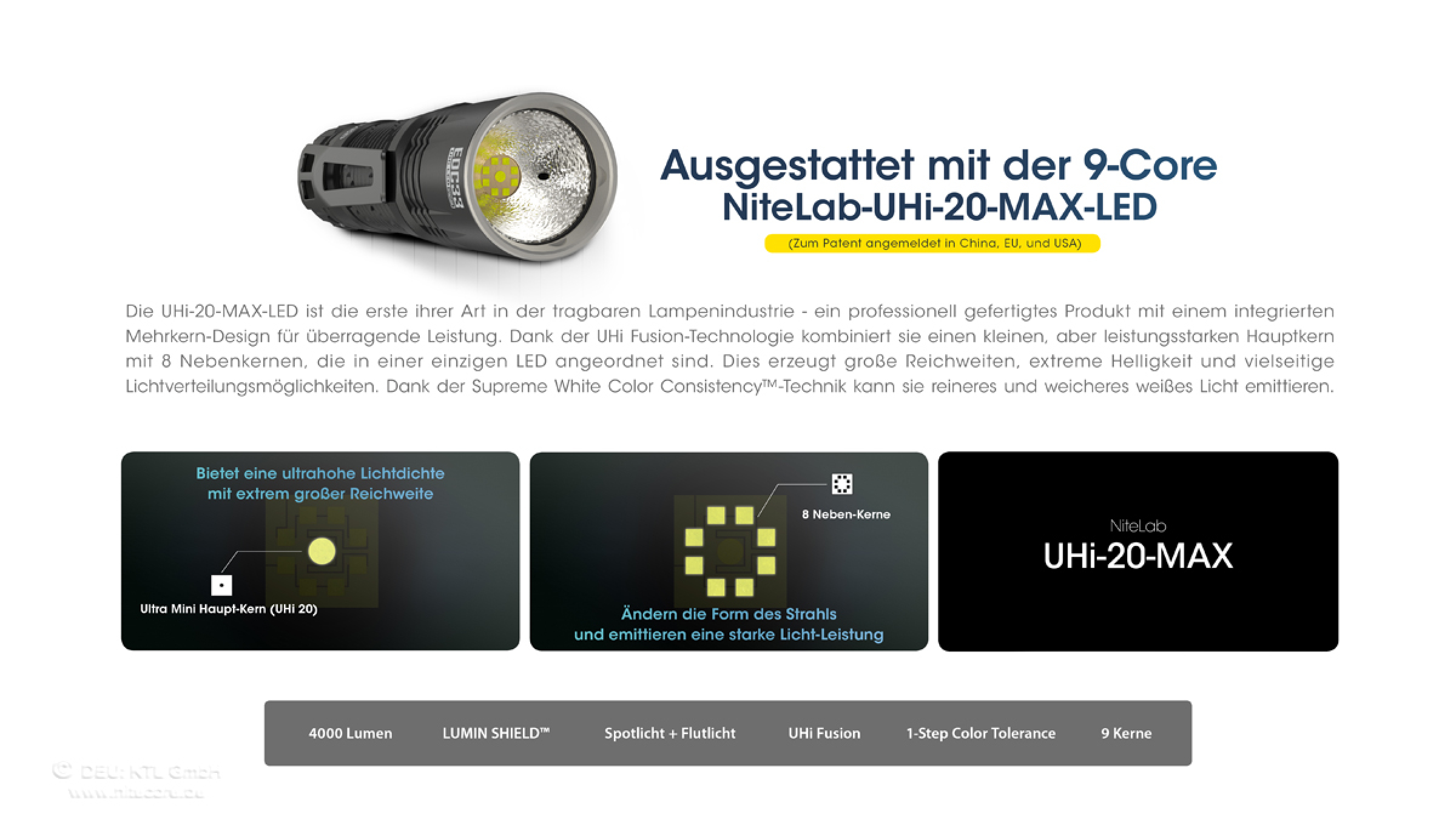 Nitecore flashlight EDC33 - 4000 lumens