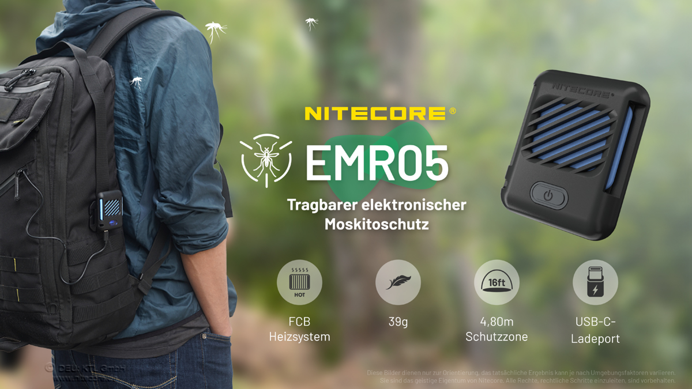 Nitecore EMR05 Mückenabwehr