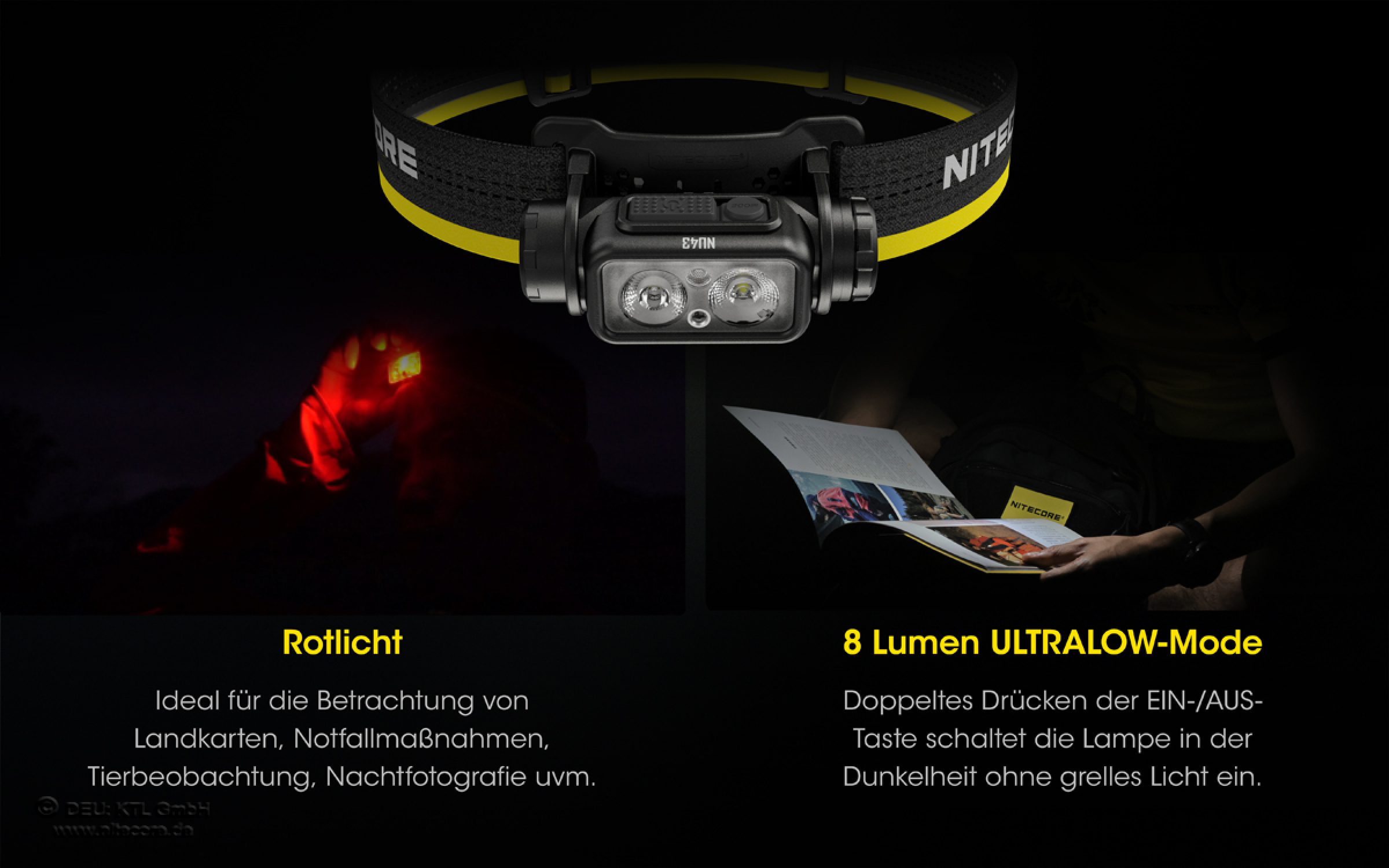 Nitecore Pro Kopfleuchte NU43 - 1400 Lumen