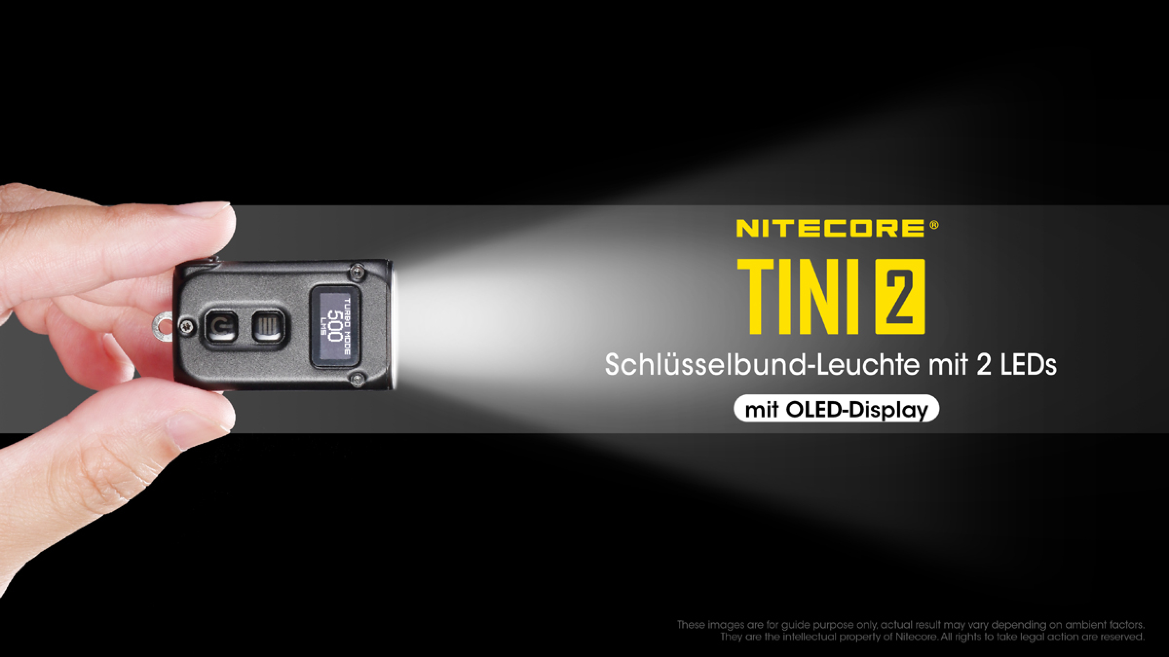 Nitecore Keyring Schlüsselbundleuchte TINI 2 - schwarz