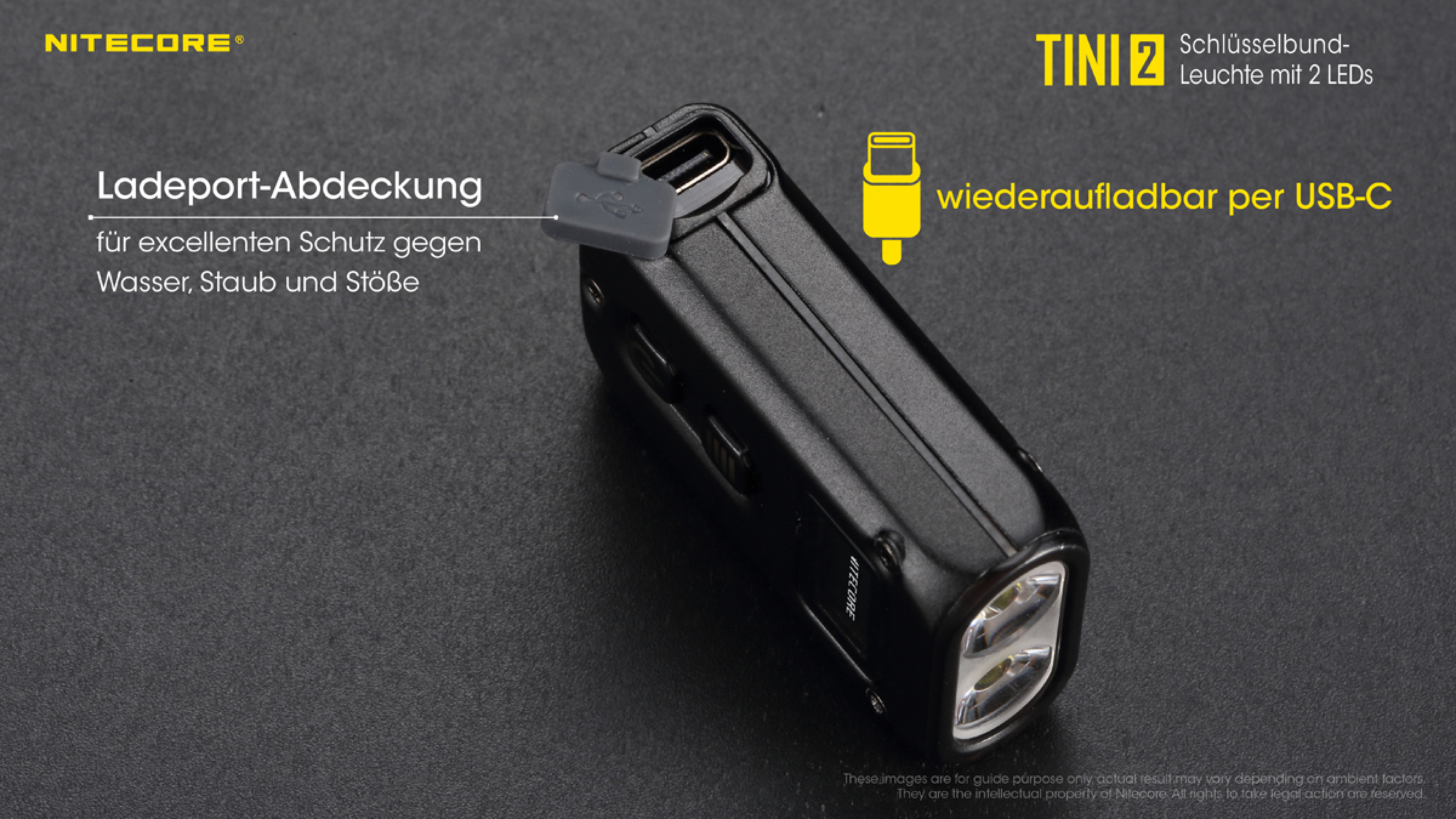 Nitecore Keyring Keychain Light TINI 2 - black