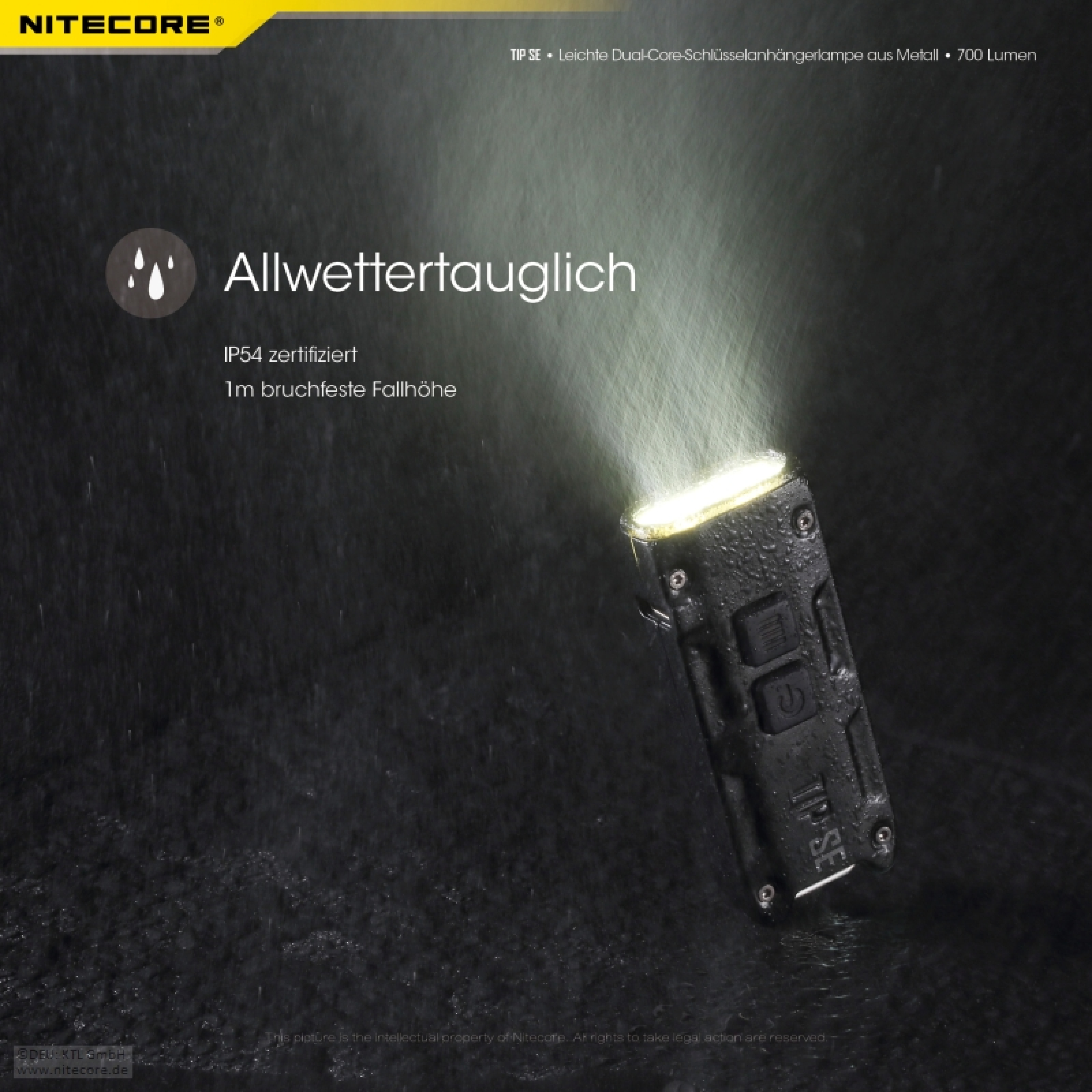 Nitecore Keyring Schlüsselbundlampe TIP SE - schwarz