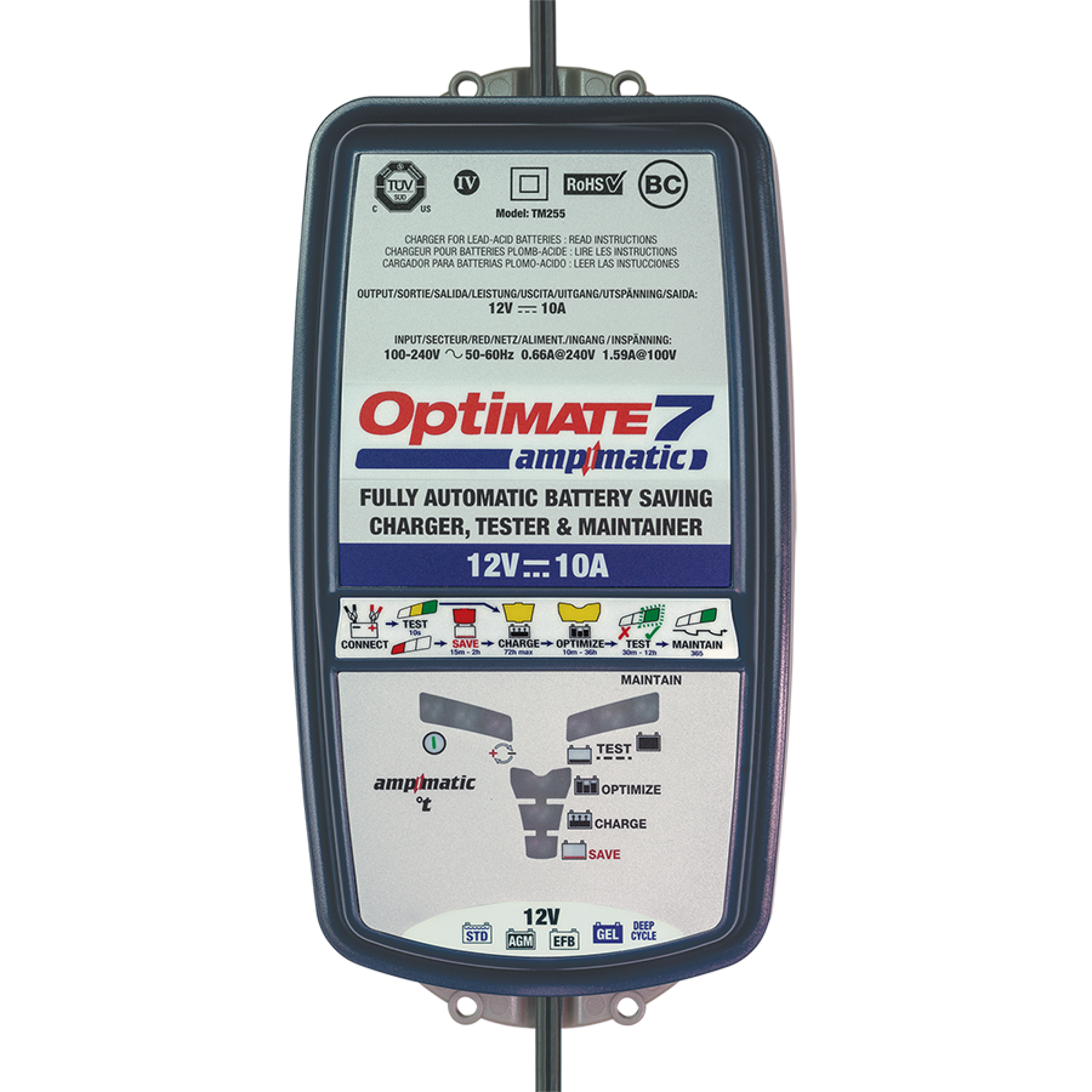 Optimate Charger 7 AMPMATIC 12V 3Ah to 240Ah