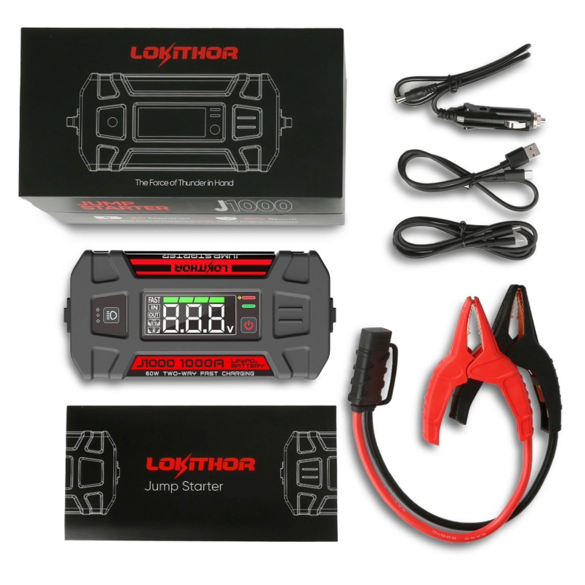 Lokithor J1000 Jumpstarter 12V 1000A