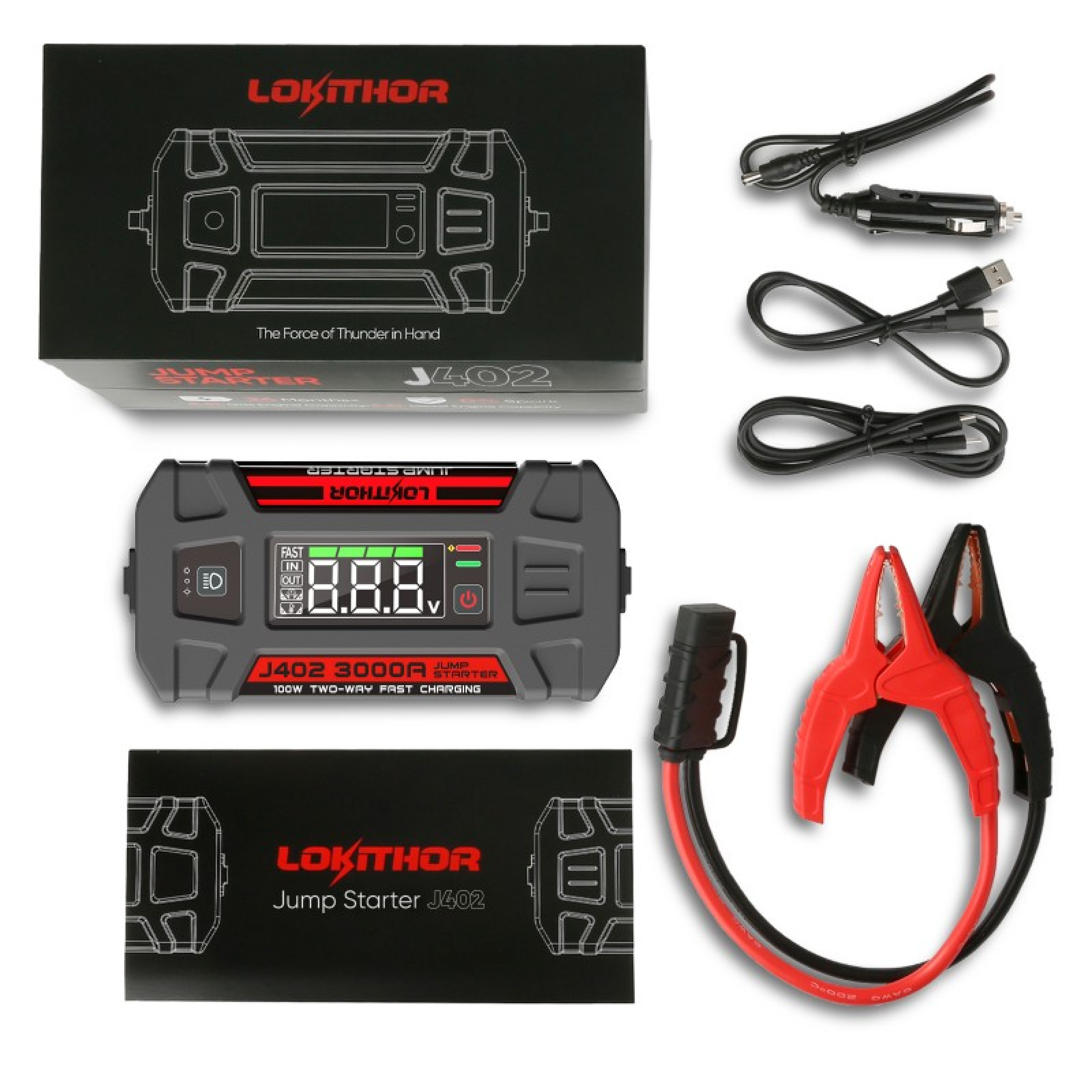 Lokithor J402 Jumpstarter 12V 3000A