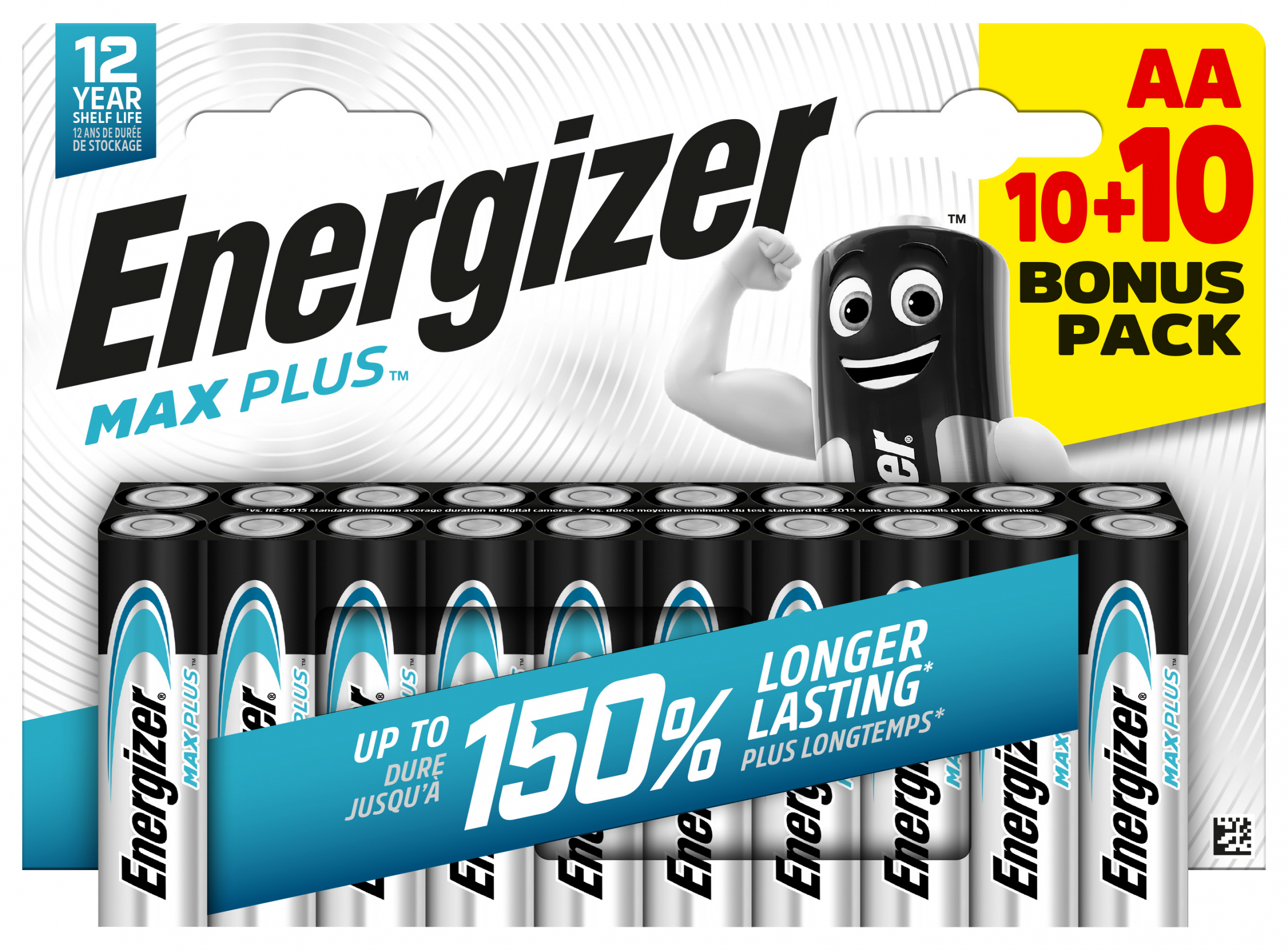 Energizer Maxplus Mignon (AA) 10 + 10 Bonuspack - 20er Blister