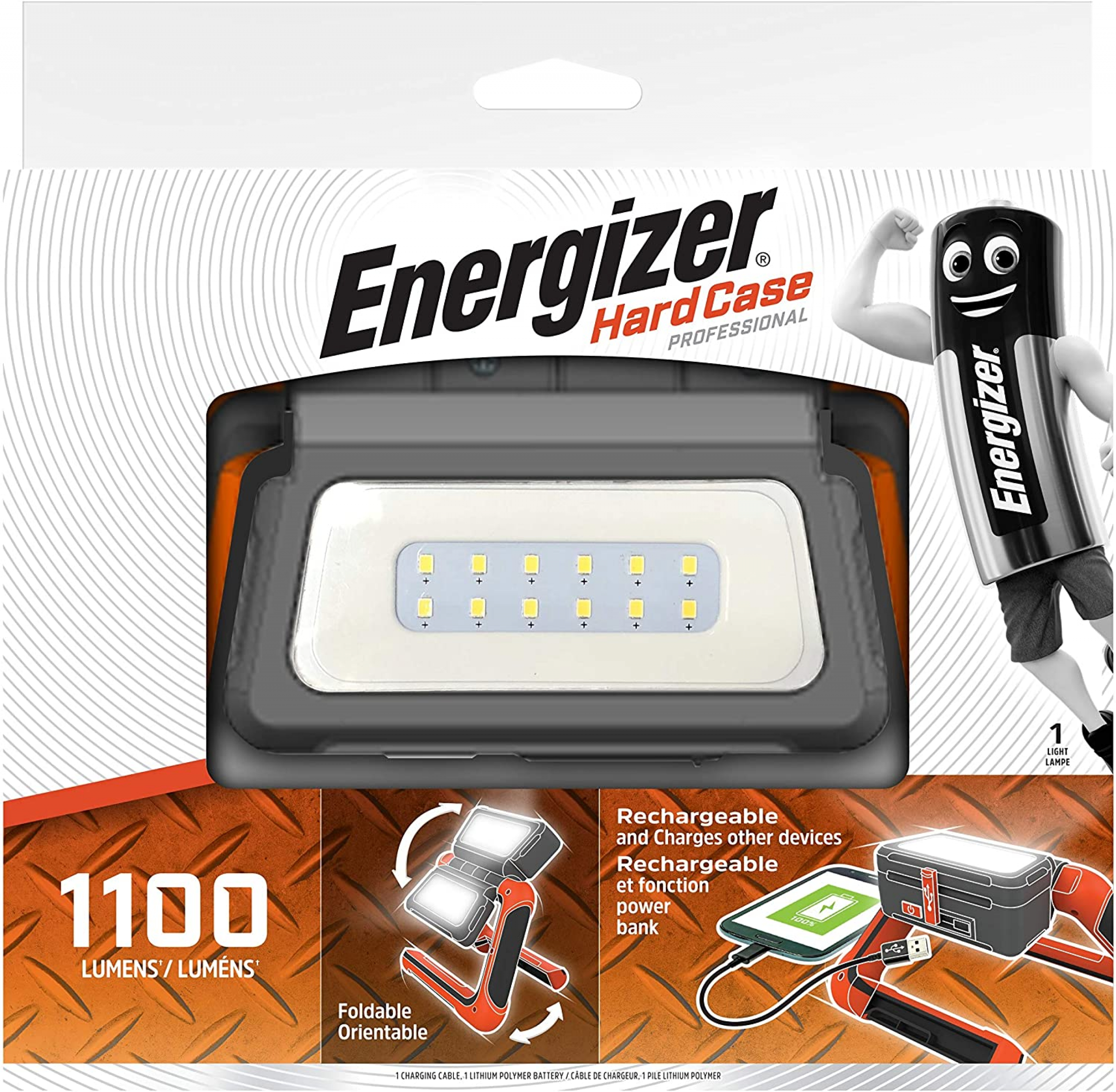 Energizer  Panel Light, Aufladbar, 1100 Lumen - Blister 1