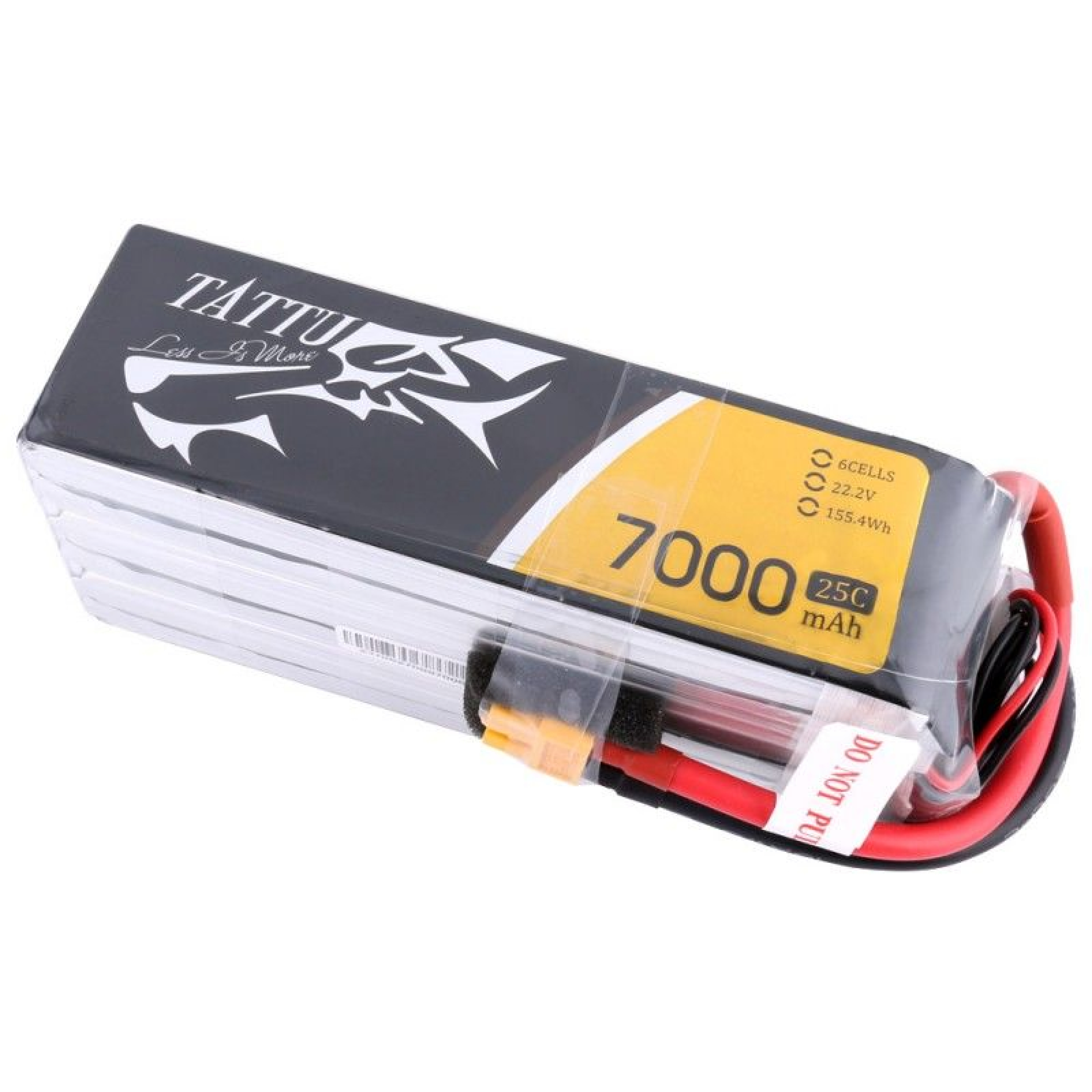 Tattu 7000mAh 22.2V 25C 6S1P Lipo Battery XT90 Plug