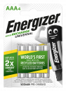 Energizer Universal Rechargeable HR 03 AAA Micro 500 mAH BL4 R2U