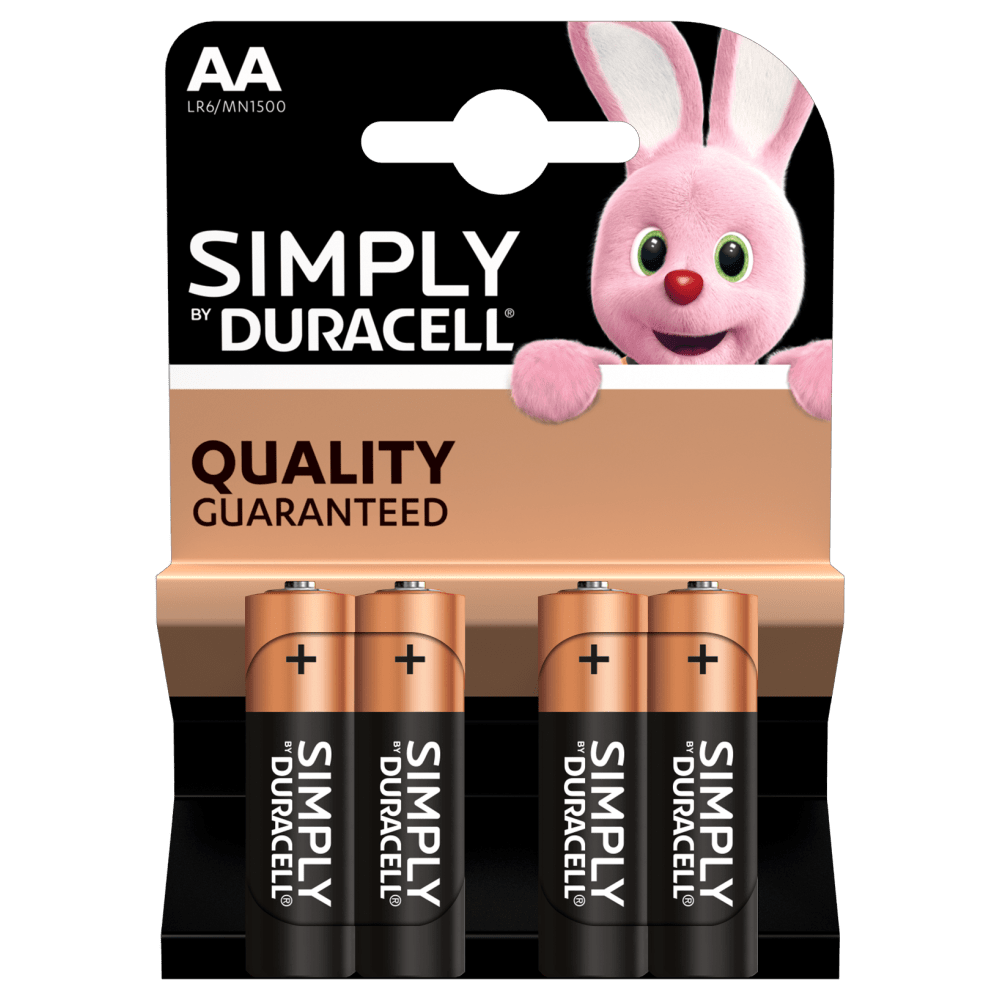 Die preiswertesten Alkalibatterien von Duracell.
